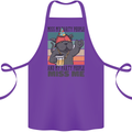 Funny Cat Miss My Party People Alcohol Beer Cotton Apron 100% Organic Purple
