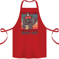 Funny Cat Miss My Party People Alcohol Beer Cotton Apron 100% Organic Red