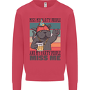 Funny Cat Miss My Party People Alcohol Beer Kids Sweatshirt Jumper Heliconia