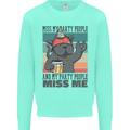 Funny Cat Miss My Party People Alcohol Beer Kids Sweatshirt Jumper Peppermint