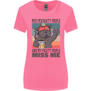 Funny Cat Miss My Party People Alcohol Beer Womens Wider Cut T-Shirt Azalea