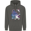 Funny Cat Purrty Like It's the 80's Childrens Kids Hoodie Storm Grey