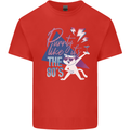Funny Cat Purrty Like It's the 80's Kids T-Shirt Childrens Red