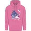 Funny Cat Purrty Like It's the 80's Mens 80% Cotton Hoodie Azelea