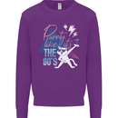 Funny Cat Purrty Like It's the 80's Mens Sweatshirt Jumper Purple