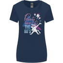 Funny Cat Purrty Like It's the 80's Womens Wider Cut T-Shirt Navy Blue