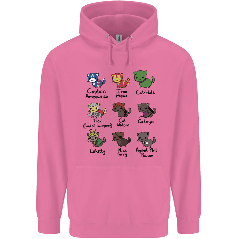 Funny Cat Superheroes Childrens Kids Hoodie Azalea