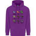 Funny Cat Superheroes Childrens Kids Hoodie Purple