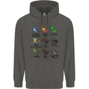 Funny Cat Superheroes Childrens Kids Hoodie Storm Grey