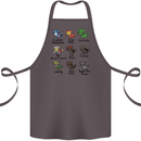Funny Cat Superheroes Cotton Apron 100% Organic Dark Grey