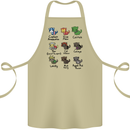 Funny Cat Superheroes Cotton Apron 100% Organic Khaki