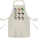 Funny Cat Superheroes Cotton Apron 100% Organic Natural