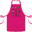 Funny Cat Superheroes Cotton Apron 100% Organic Pink