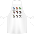 Funny Cat Superheroes Cotton Apron 100% Organic White