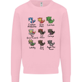 Funny Cat Superheroes Kids Sweatshirt Jumper Light Pink