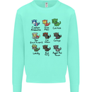 Funny Cat Superheroes Kids Sweatshirt Jumper Peppermint