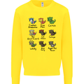 Funny Cat Superheroes Kids Sweatshirt Jumper Yellow