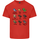 Funny Cat Superheroes Kids T-Shirt Childrens Red
