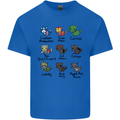 Funny Cat Superheroes Kids T-Shirt Childrens Royal Blue