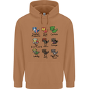 Funny Cat Superheroes Mens 80% Cotton Hoodie Caramel Latte