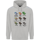 Funny Cat Superheroes Mens 80% Cotton Hoodie Sports Grey