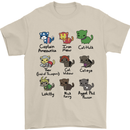 Funny Cat Superheroes Mens T-Shirt Cotton Gildan Sand