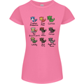 Funny Cat Superheroes Womens Petite Cut T-Shirt Azalea