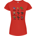 Funny Cat Superheroes Womens Petite Cut T-Shirt Red