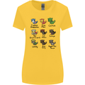 Funny Cat Superheroes Womens Wider Cut T-Shirt Yellow