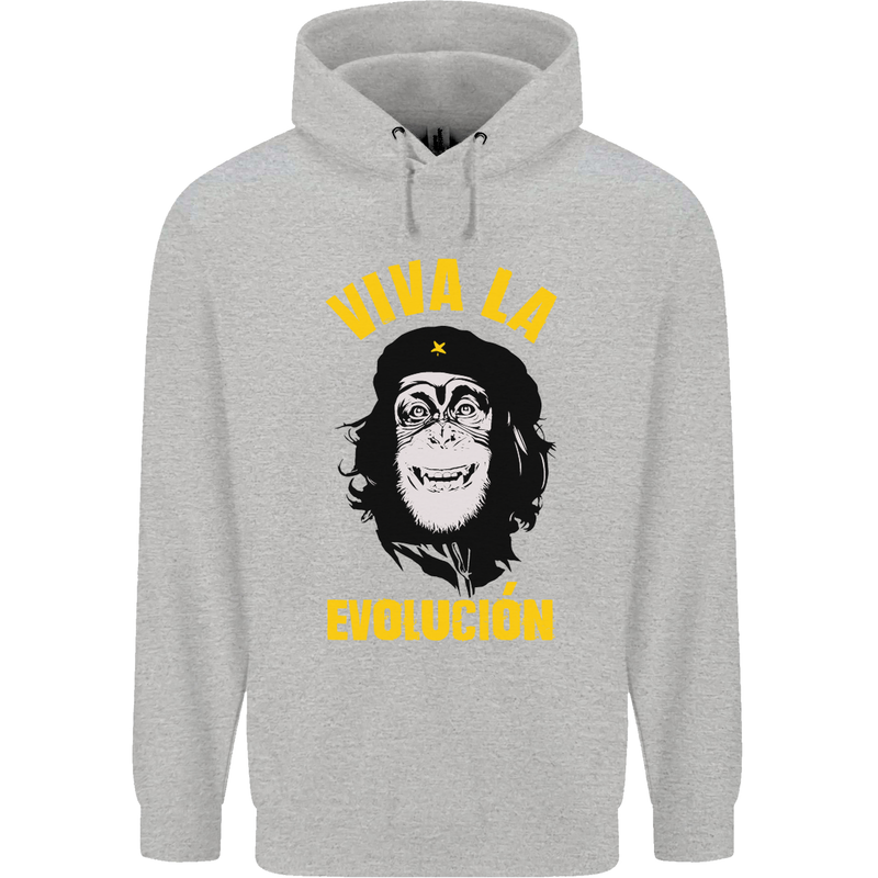 Funny Che Guevara Evolution Monkey Atheist Childrens Kids Hoodie Sports Grey
