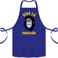 Funny Che Guevara Evolution Monkey Atheist Cotton Apron 100% Organic Royal Blue