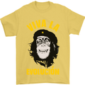 Funny Che Guevara Evolution Monkey Atheist Mens T-Shirt Cotton Gildan Yellow