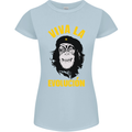 Funny Che Guevara Evolution Monkey Atheist Womens Petite Cut T-Shirt Light Blue
