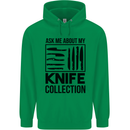 Funny Chef Ask About My Knife Collection Childrens Kids Hoodie Irish Green