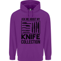 Funny Chef Ask About My Knife Collection Childrens Kids Hoodie Purple