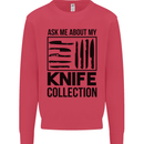 Funny Chef Ask About My Knife Collection Kids Sweatshirt Jumper Heliconia