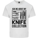Funny Chef Ask About My Knife Collection Kids T-Shirt Childrens White