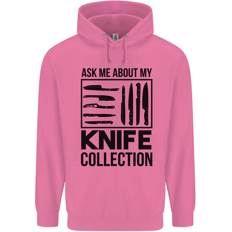 Funny Chef Ask About My Knife Collection Mens 80% Cotton Hoodie Azelea