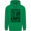 Funny Chef Ask About My Knife Collection Mens 80% Cotton Hoodie Irish Green