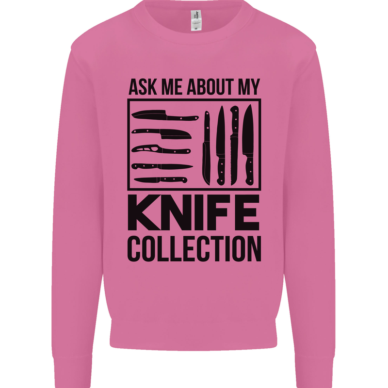 Funny Chef Ask About My Knife Collection Mens Sweatshirt Jumper Azalea
