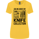 Funny Chef Ask About My Knife Collection Womens Wider Cut T-Shirt Yellow