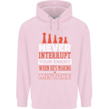 Funny Chess Never Interupt Your Enemy Childrens Kids Hoodie Light Pink