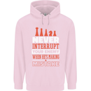 Funny Chess Never Interupt Your Enemy Childrens Kids Hoodie Light Pink