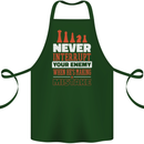 Funny Chess Never Interupt Your Enemy Cotton Apron 100% Organic Forest Green