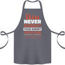 Funny Chess Never Interupt Your Enemy Cotton Apron 100% Organic Steel
