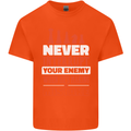 Funny Chess Never Interupt Your Enemy Kids T-Shirt Childrens Orange