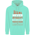 Funny Chess Never Interupt Your Enemy Mens 80% Cotton Hoodie Peppermint