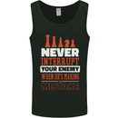 Funny Chess Never Interupt Your Enemy Mens Vest Tank Top Black