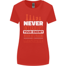Funny Chess Never Interupt Your Enemy Womens Wider Cut T-Shirt Red