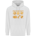 Funny Chicken Humour Chef BBQ Food Cook Childrens Kids Hoodie White